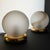 Sculptural Table Lamps with Glass Globes, Set of 2 For Sale - Image 14 of 17