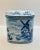 Metal 1960’s Blue & White Scenic Tin Box For Sale - Image 7 of 9