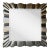 Square White Gold Leaf Mirror by Bryan Cox For Sale