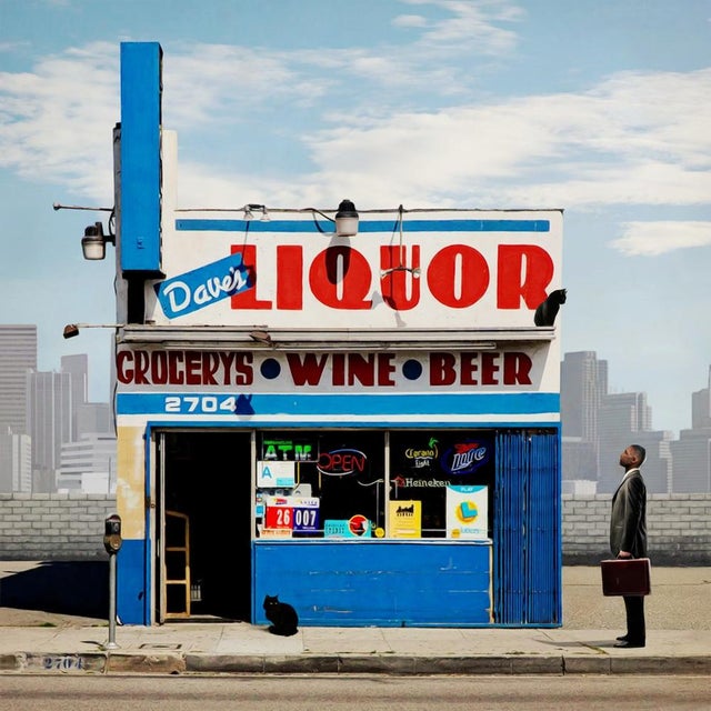 Textile Mr Strange, Chez Dave's, 2022, Giclee Print on Canvas. For Sale - Image 7 of 7