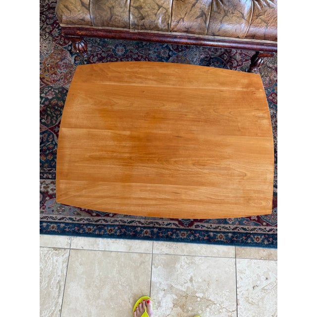 Pair of Cherry Wood Side Tables For Sale - Image 10 of 12