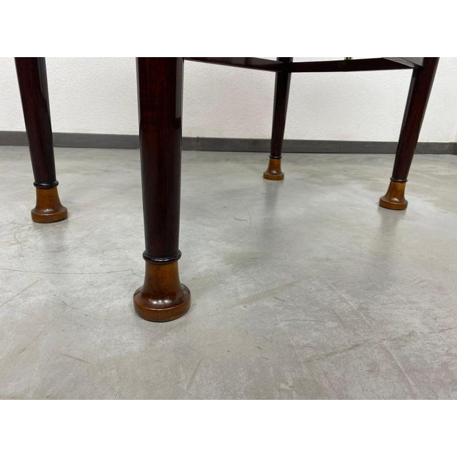 Brown Art Nouveau Side Table by Adolf Loos, 1890s For Sale - Image 8 of 12