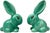 No. 1028 Green Glazed Rabbit from Sylvac, 1950s, Set of 2 For Sale - Image 14 of 14