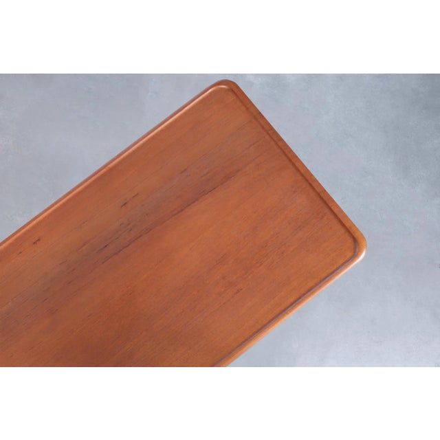 Mid-Century Modern Teak and Cane Coffee Table by Hans J. Wegner for Andreas Tuck For Sale - Image 12 of 12