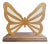 Late 20th Century Handmade Wooden Butterfly Letter Organizer For Sale