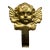 1990s Solid Brass Figural Robe Hook For Sale