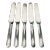 Antique Wm Rogers & Son Silverplate Dinner Knives- Set of 5 For Sale
