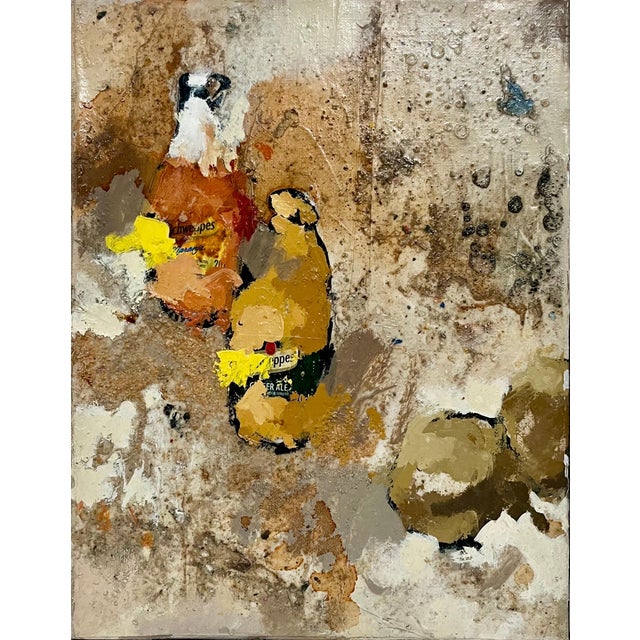 Jordi Prat Pons, Spanish Pop Art Catalan Mixed Media Torn Paper Collage Painting Jori Prat Pons, 1995-2002 For Sale