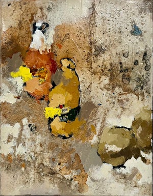 Jordi Prat Pons, Spanish Pop Art Catalan Mixed Media Torn Paper Collage Painting Jori Prat Pons, 1995-2002
