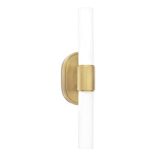 Regina Andrew Dixon Sconce Double, Natural Brass For Sale