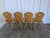 Vintage Tyrolean Farmhouse Heart Cutout Wooden Dining Chairs, 1970s, Set of 4 For Sale - Image 3 of 18