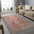 2020s 8x10 Kira Traditional Coral Geometric Paisley Hand Knotted Wool Carpet Rug For Sale - Image 5 of 5