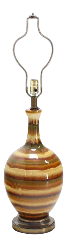 Glaized Art Potter Mid-Century Modern Table Lamp