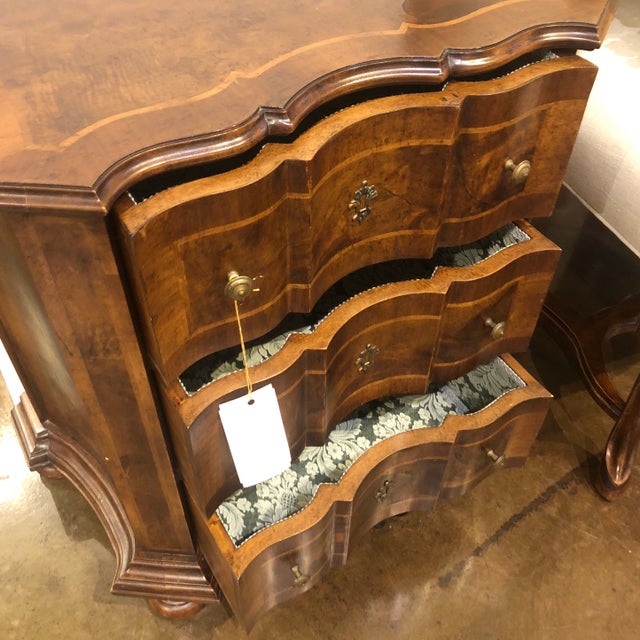 1960s 1960s Traditional Wooden 3 Drawer Nightstand For Sale - Image 5 of 13