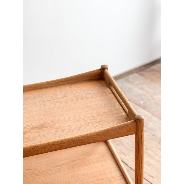 Tan Mid-Century Modern Teak Serving Trolley by Andreas Tuck, Denmark, 1960s For Sale - Image 8 of 16
