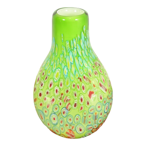 Ann Primrose Cristalleria d'Arte Italian Millefiori Murano Glass Vase