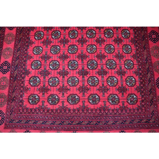 Hi Welcome to our shop This is a Beautiful Handmade Vintage Afghan kunduzi Tribal Rug. Size: 4.3 x 6.7 feet All of our...