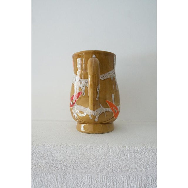 Vintage Ceramic Pitcher from Poët Laval Turban, 1960s For Sale - Image 4 of 14