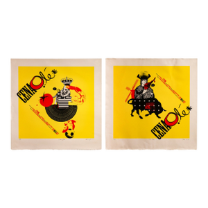 2007 Original Canadian Theater Poster - Cena Olé by Théâtre Du Nouveau Monde - Pair of Posters