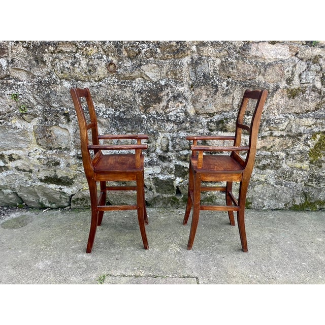 20th Century Childrens High Chairs, 1920s, Set of 2 For Sale - Image 3 of 9