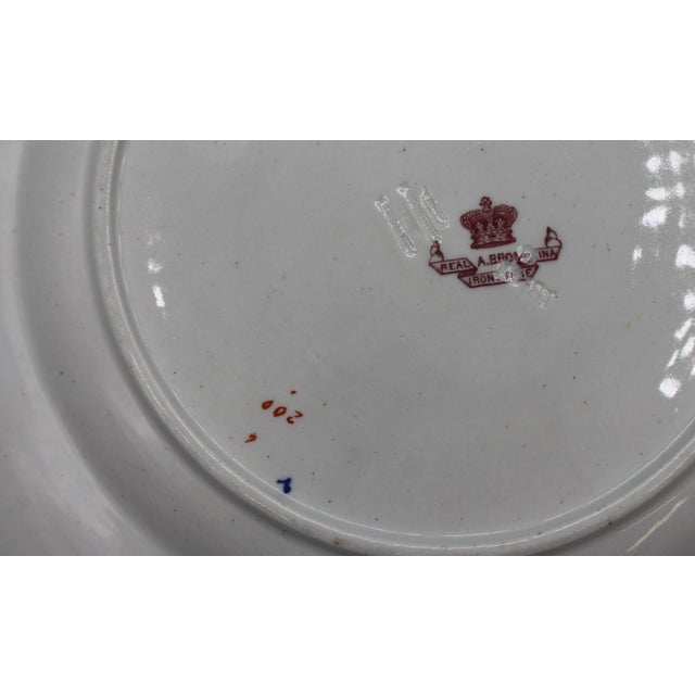 Navy Blue C. 1880 Set of 4 Highly Decorative Mason's/Ashworth Ironstone Plates For Sale - Image 8 of 9