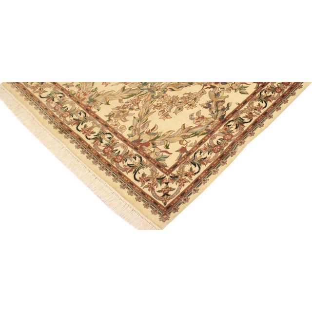 Shabby Chic Shabby Chic Basan Pak-Persian Beige/Gray Wool Rug - 4'0'' X 6'2'' For Sale - Image 3 of 9