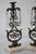 1950s Hollywood Regency Bronze and Crystal Candelabra Pair on Marble Base. For Sale In Seattle - Image 6 of 8
