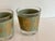 Jeannette Glass 1950s Midcentury Laurel & Lyre Green and Gold Barware Rocks Glasses, Set of 2 For Sale - Image 4 of 7