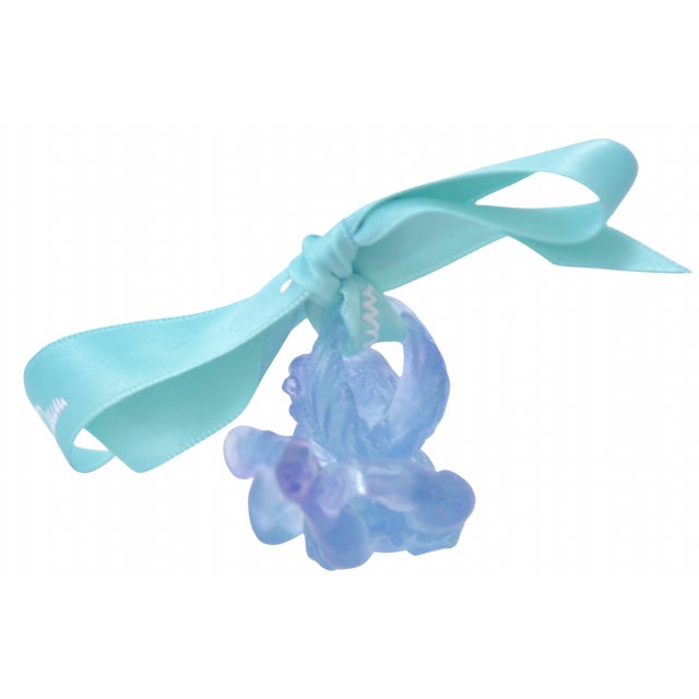 Daum Daum French Blue Trumpeting Angel For Sale - Image 4 of 5