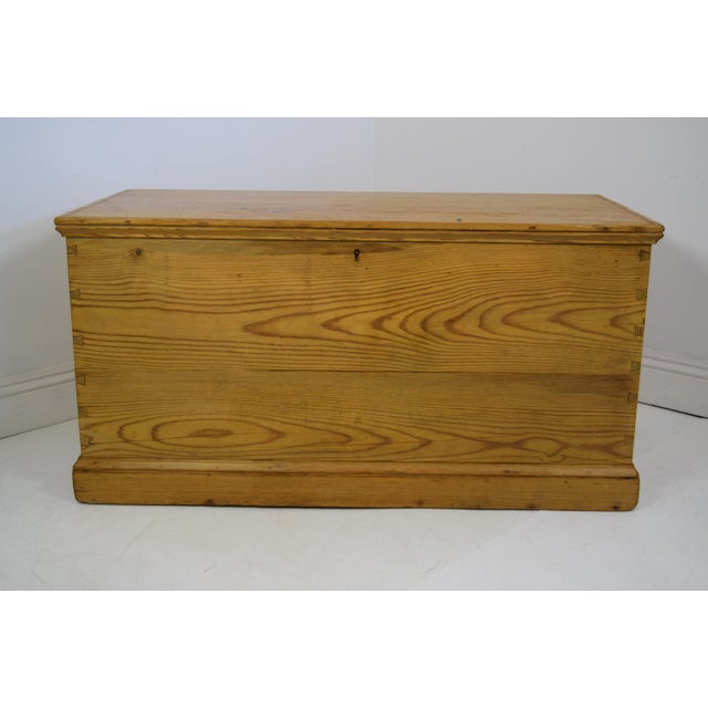 Late 19th Century English Pine Blanket Chest W Secret Compartment Chairish