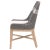 Dove Gray Tapestry Grey Mahogany Dining Chair, White Speckle Stripe & Dove Rope For Sale - Image 8 of 13