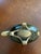 Paint Vintage Evans Green Enamel & Brass Art Deco Ashtray For Sale - Image 7 of 7