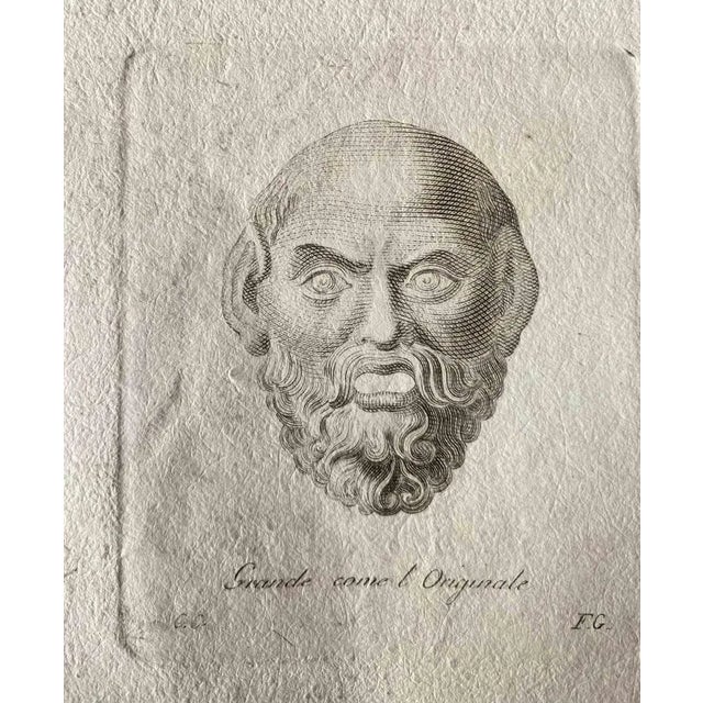 Roman head from the antiquities of herculaneum exposed, is an etching realized in the mid-18th century by various artists....
