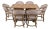 Hooker Brasserie Friendship Oak Table & 6 Center Stools For Sale