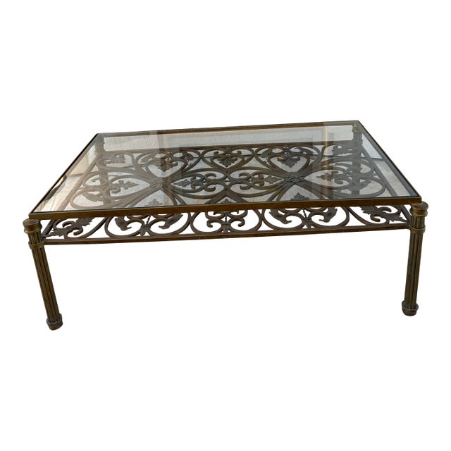 Iron Coffee Table With Birds For Sale