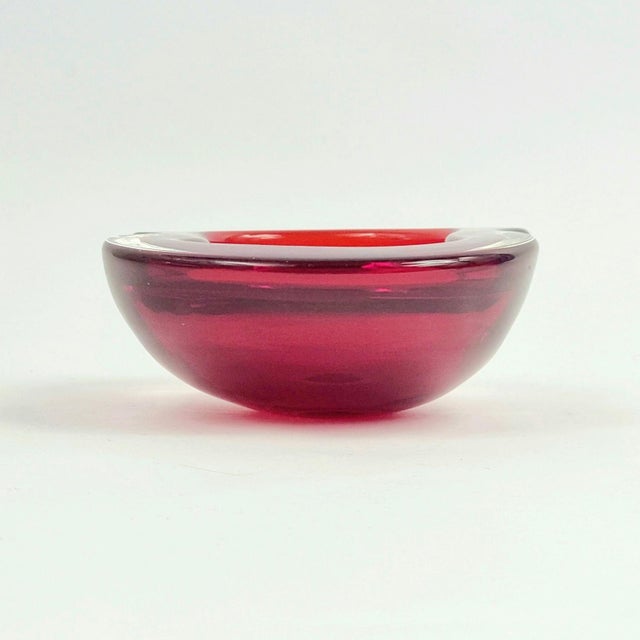 1960s Mid-Century Sommerso Murano Glass Catchalls by Flavio Poli for Seguso, Italy, 1960s, Set of 2 For Sale - Image 5 of 10
