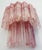 Murano Glass Tube Wall Sconces with 13 Pink Alabster Glass Tube, 1990s, Set of 2 For Sale - Image 9 of 17