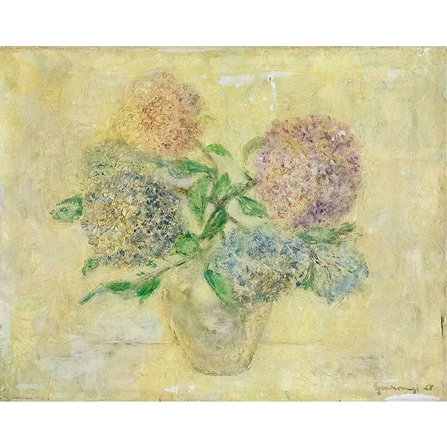 Genre: Impressionist Subject: Still Life Medium: Oil Surface: Canvas Country: Hungary Dimensions: 20" x 25" Szentiványi...