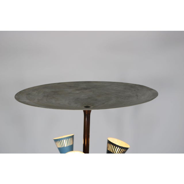 Italian Floor Lamp with Lacquered Aluminum, 1950s For Sale - Image 12 of 18