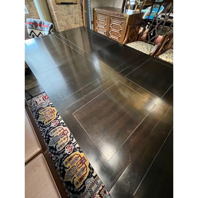 1960s Mid-Century Michael Taylor for Baker Extension Dining Table Far East Collection For Sale - Image 9 of 16