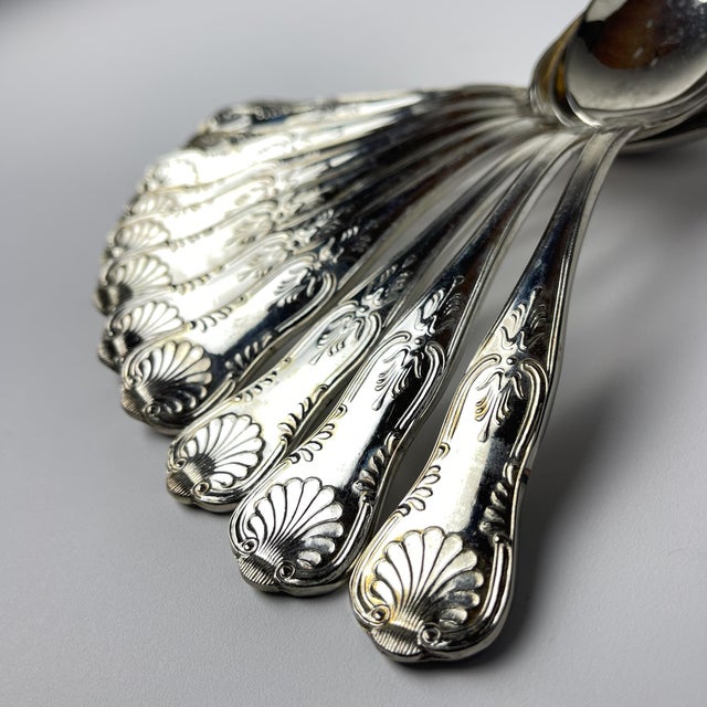 Vintage Silver Cutlery Set, Italy, 1960s, Set of 51 For Sale - Image 4 of 14