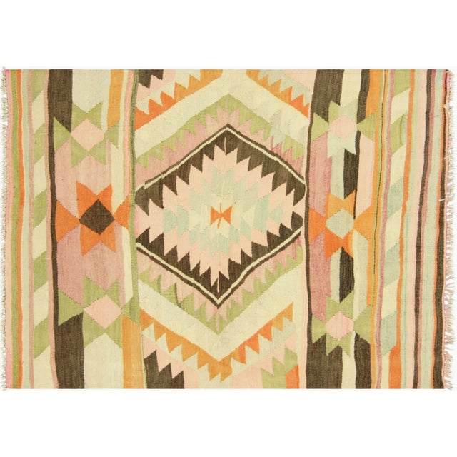 1950s Turkish Kilim For Sale - Image 4 of 4
