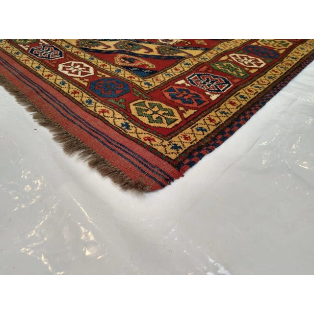 1980s Kazak Rug For Sale - Image 5 of 6