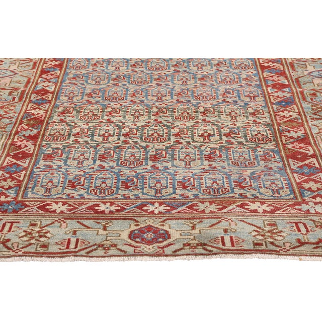 Antique Persian Malayer Rug, 04'01 X 06'04 For Sale - Image 4 of 10