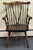 Vintage Ethan Allen Antiqued Pine Old Tavern Duxbury Chairs - Set of 4 For Sale In New York - Image 6 of 12
