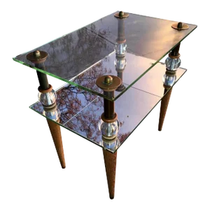 Mid-Century Modern Cloud Style Rectangular End Table in Gilbert Rohde