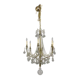 High Quality Brass & Sphere Crystal Ball Chandelier