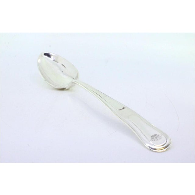 Silver Rice and Serving Spoon with Stripes For Sale - Image 4 of 8