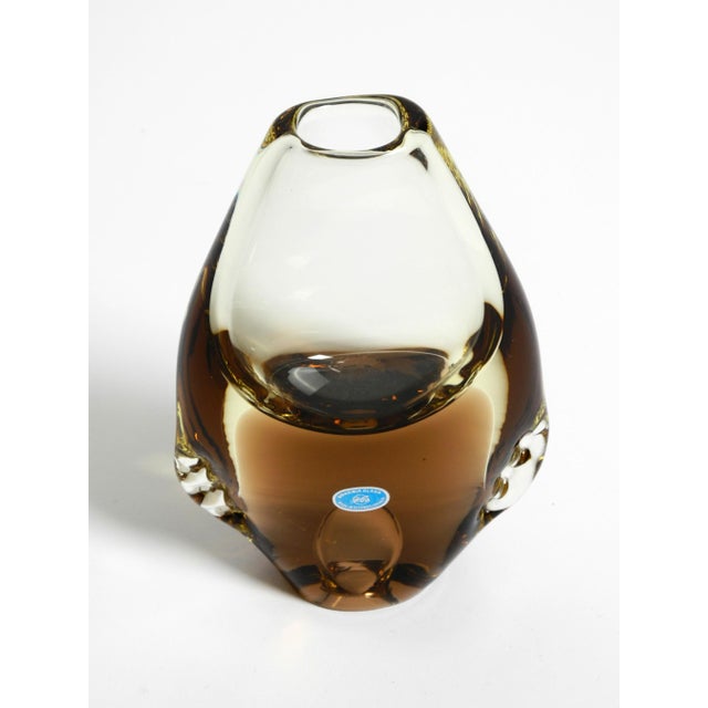 Czech Crystal Glass Vases by Miroslav Klinger for Bohemia Glass, 1950s, Set of 2 For Sale - Image 13 of 18