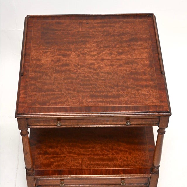 Georgian Satinwood Side Tables, 1950s, Set of 2 For Sale - Image 9 of 14